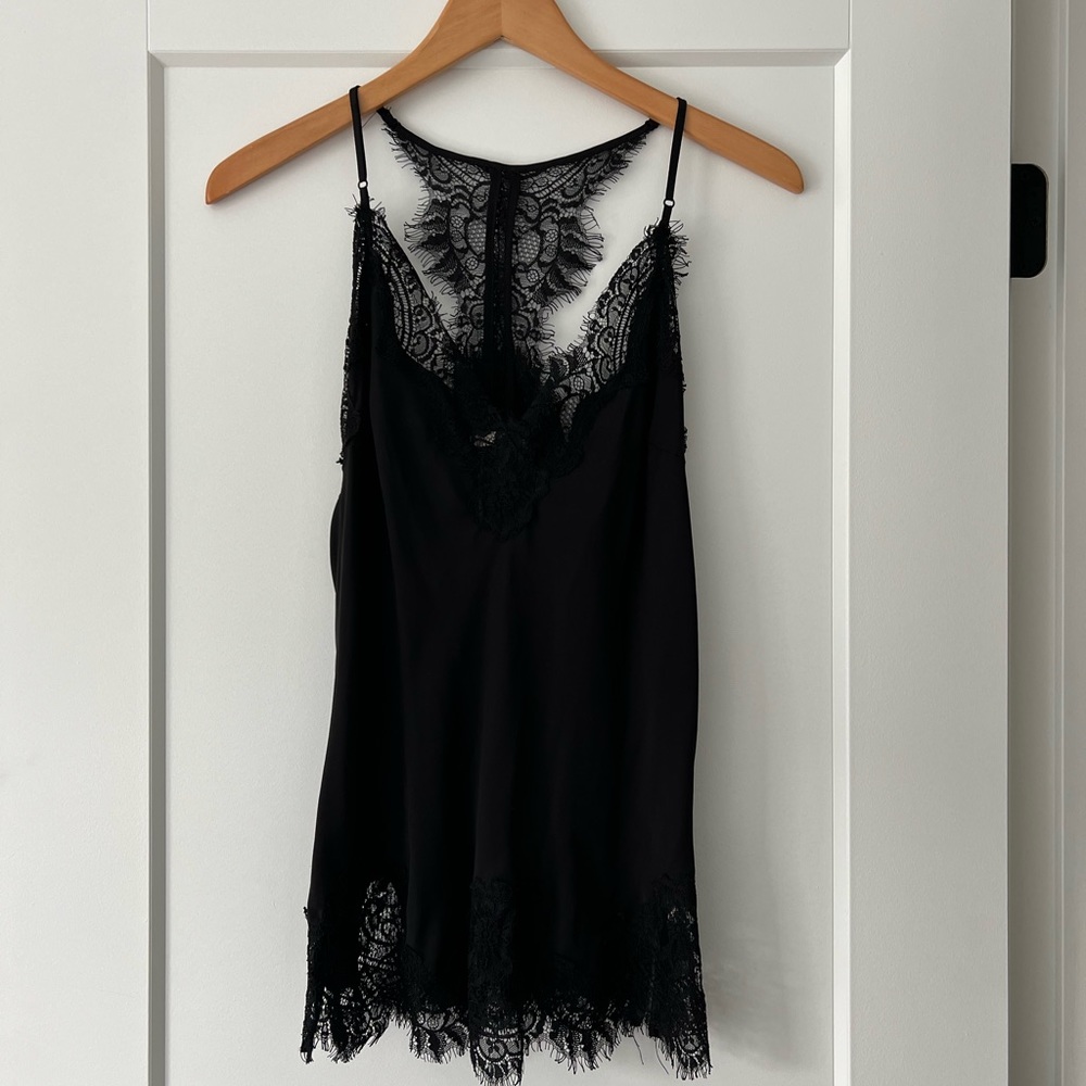 Gold Hawk - Lace and Silk Cami - Size Small